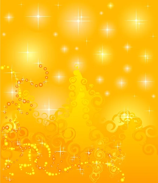 Vacker gul bakgrund för en design — Stock vektor