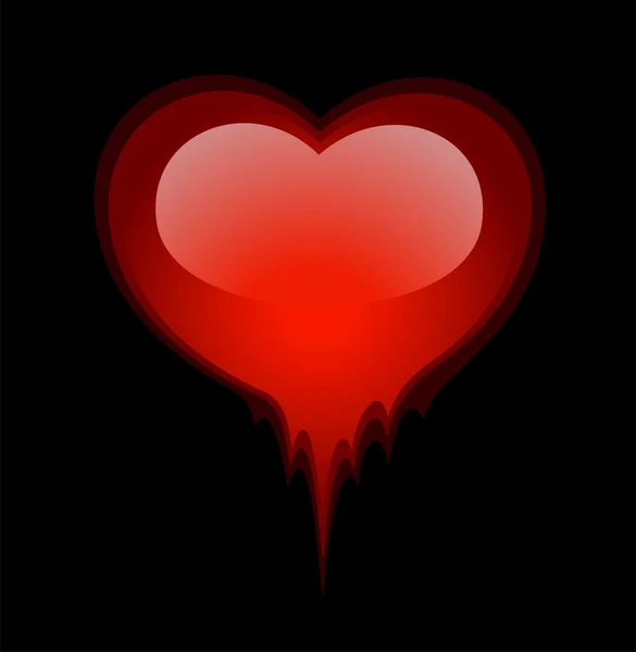 美丽明亮的红色的心情人节当天的设计 — 图库矢量图片