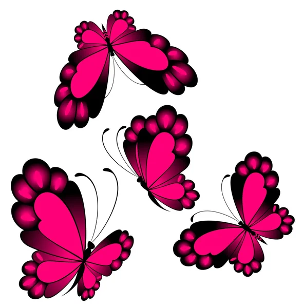 Güzel kelebek bir tasarım vektör — Stok Vektör