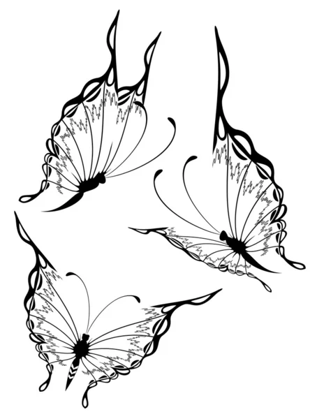 Vacker fjäril för en design — Stock vektor