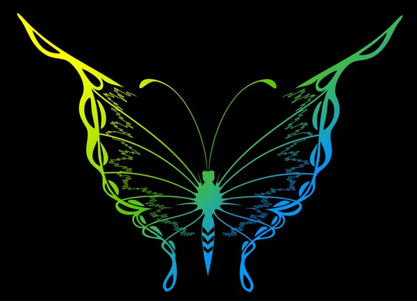美しい蝶をベクトルします。 — ストックベクタ