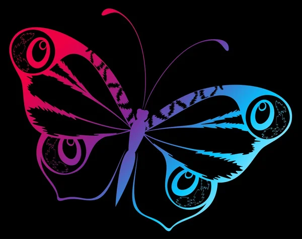 矢量美丽的蝴蝶 — 图库矢量图片