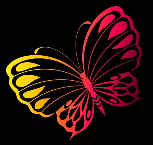 美しい蝶をベクトルします。 — ストックベクタ