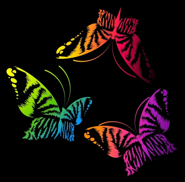 Smuk sommerfugl til et design – Stock-vektor