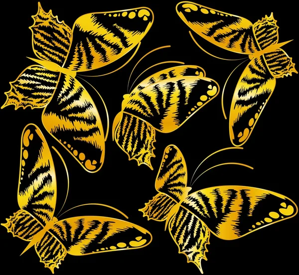 美丽的蝴蝶的设计 — 图库矢量图片