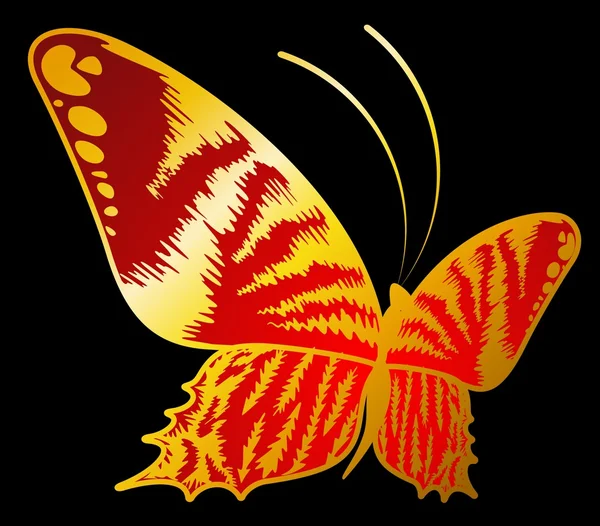 Bir tasarım güzel kelebekler — Stok Vektör