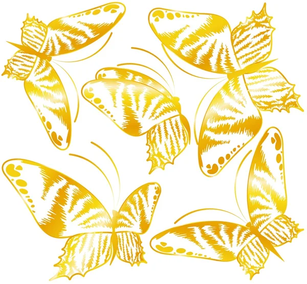 Красивые бабочки для дизайна — стоковый вектор