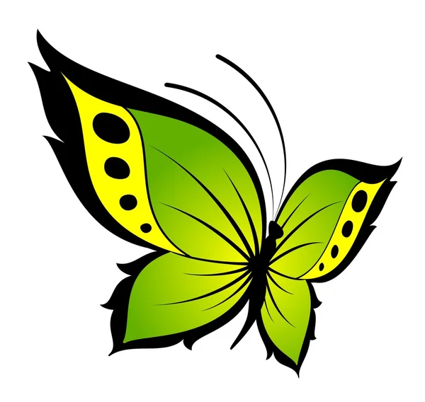 La bella farfalla — Vettoriale Stock