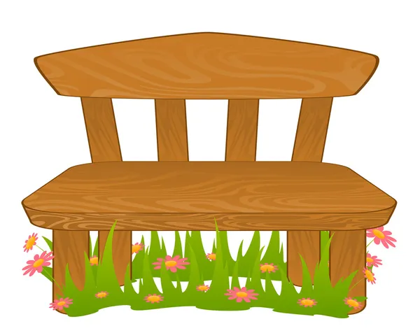 Мультяшная скамейка . — стоковый вектор