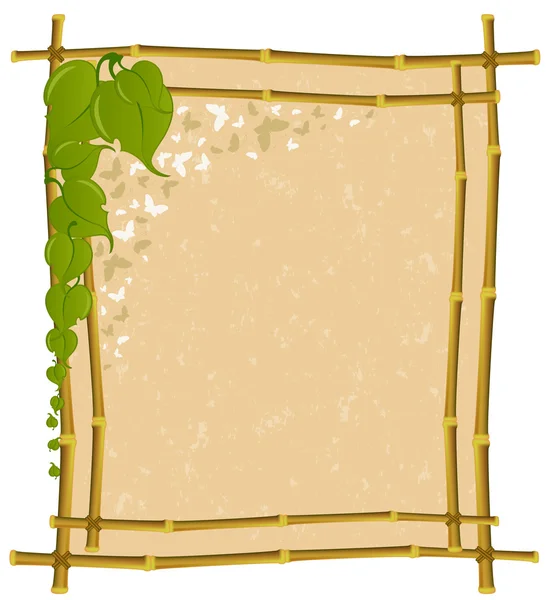 Hermoso marco de hojas — Archivo Imágenes Vectoriales