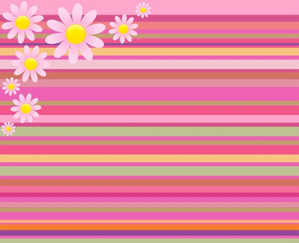 Dekorativer Hintergrund mit Blumen — Stockvektor