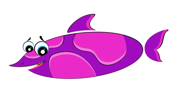 Pequeno peixe tropical colorido — Vetor de Stock