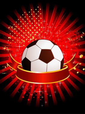 futbol bir tasarım için bir arka plan üzerinde