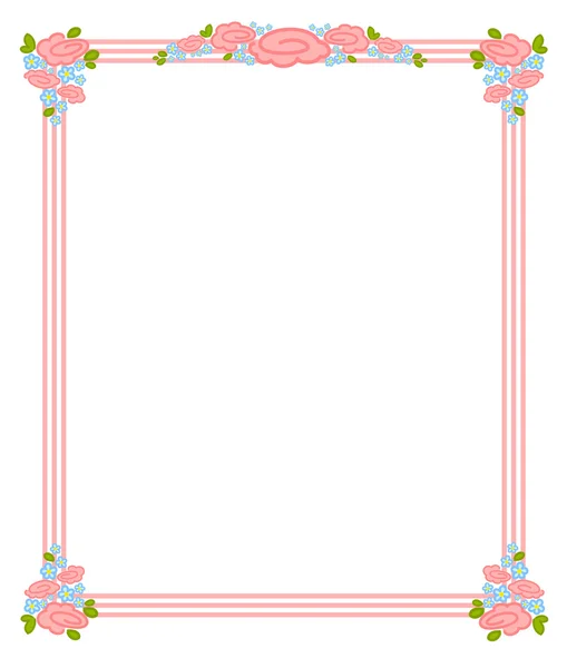 Vector valentines day frame — Stock Vector