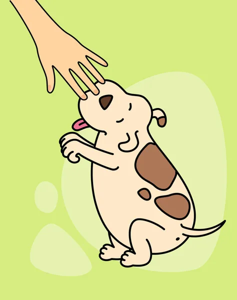 Ilustración de Perro de dibujos animados — Vector de stock