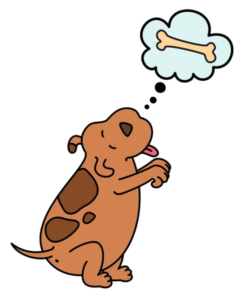 Ilustração de Cão dos desenhos animados — Vetor de Stock