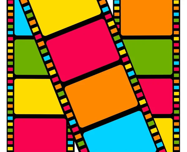 Filme em branco tira colorida —  Vetores de Stock