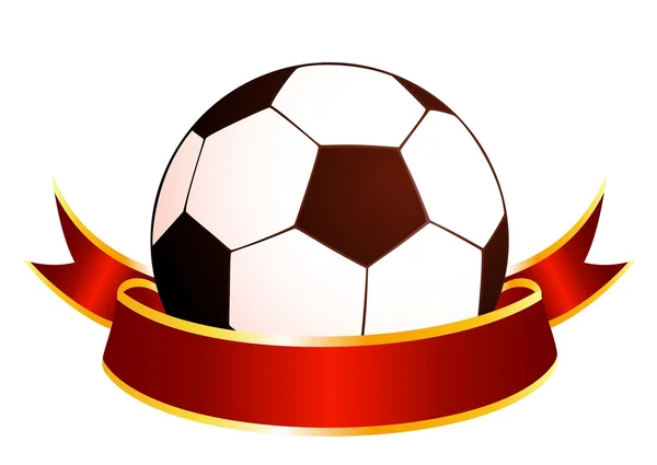 Fútbol sobre un fondo para un diseño — Vector de stock
