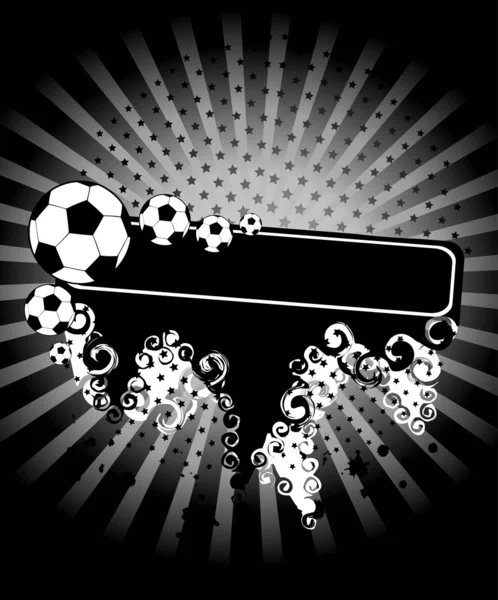 Futbol topları bir tasarım — Stok Vektör