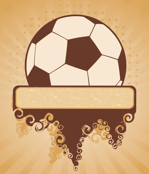 Färgade fotboll för en design — Stock vektor