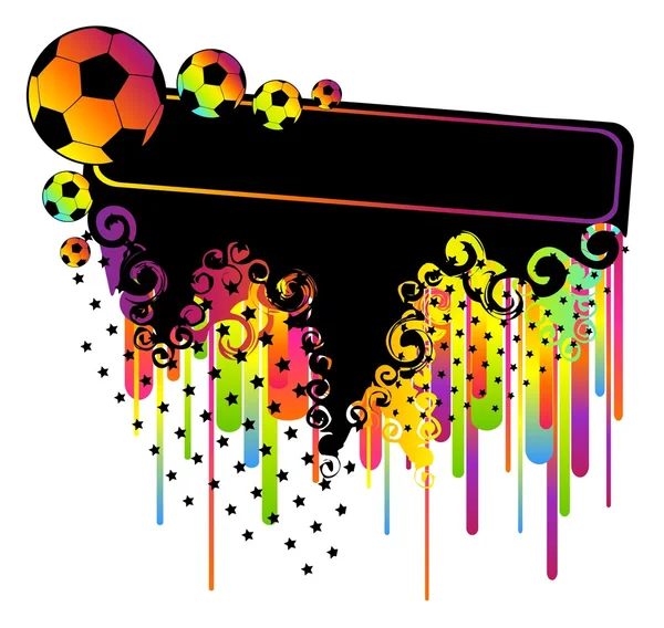 Fotbollar för en design — Stock vektor
