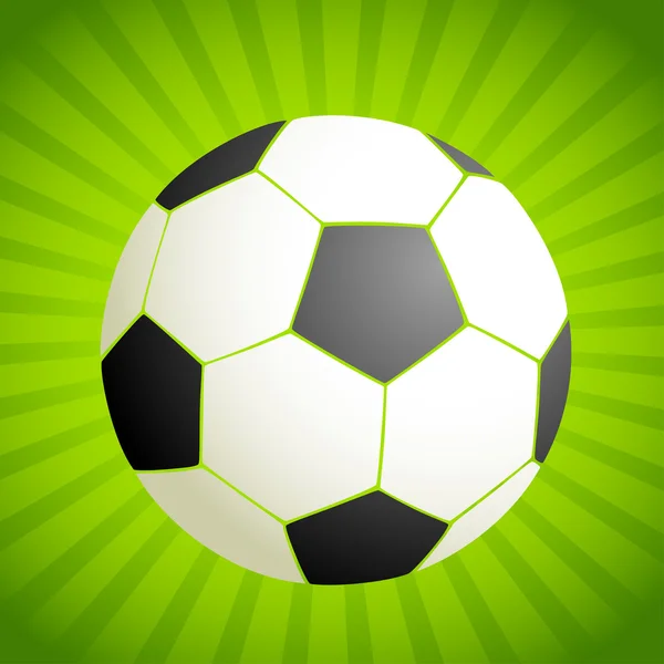 Футбол на зеленому тлі для дизайну — стоковий вектор