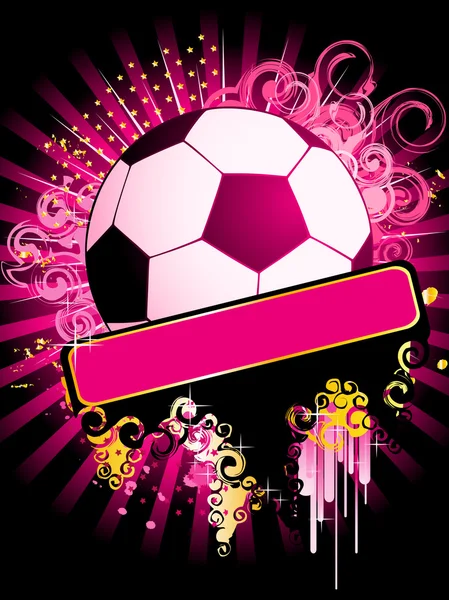 Football coloré pour un design — Image vectorielle
