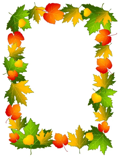 Herbstlichen nahtlosen Hintergrund mit Blättern. Vektor. — Stockvektor