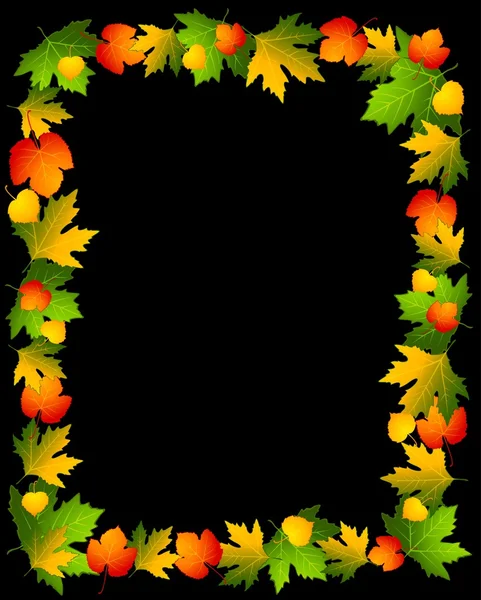 Осенний бесшовный фон с листьями. Вектор . — стоковый вектор