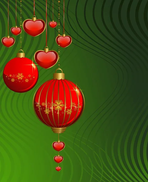 Christmas ball on a background — Stock Vector