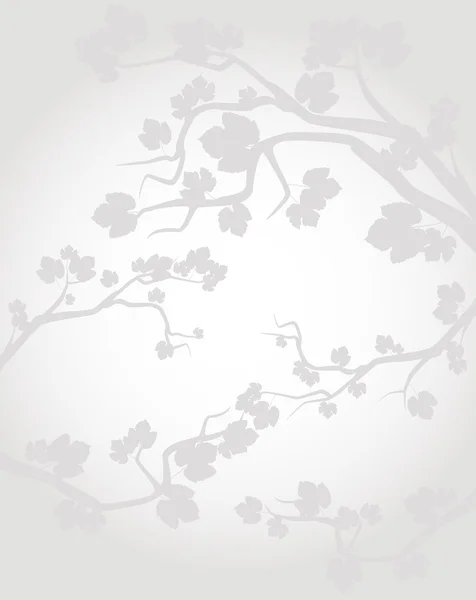 Φόντο με το Φθινοπωρινό δέντρο με φύλλα — Διανυσματικό Αρχείο