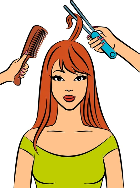 Hairdresser hands for beauty salon — Stok fotoğraf