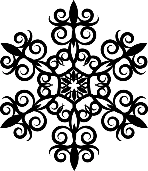 Decoratieve sneeuwvlok. — Stockfoto