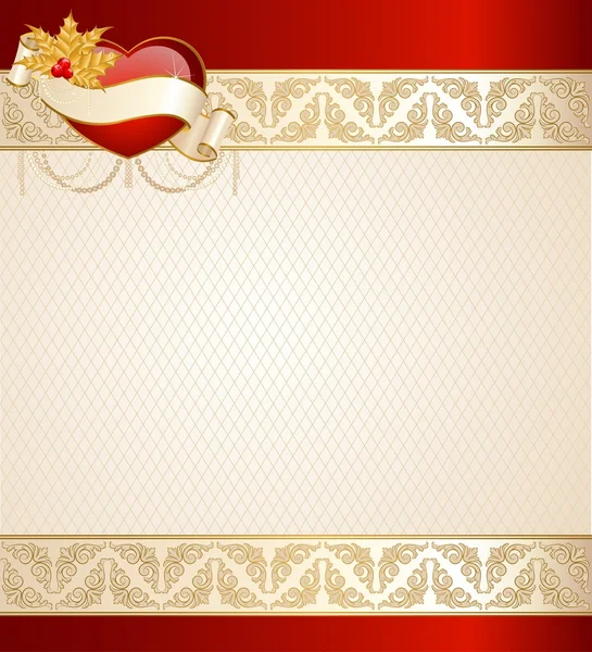 Beautiful vintage background with heart — ストック写真