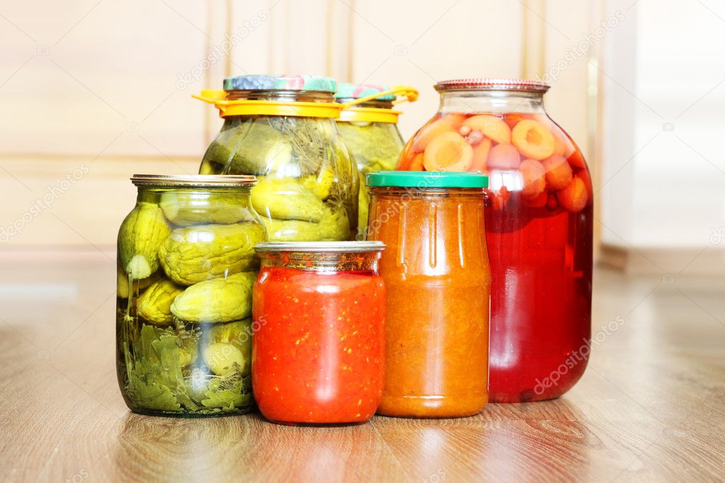 Pickled canned vegetables