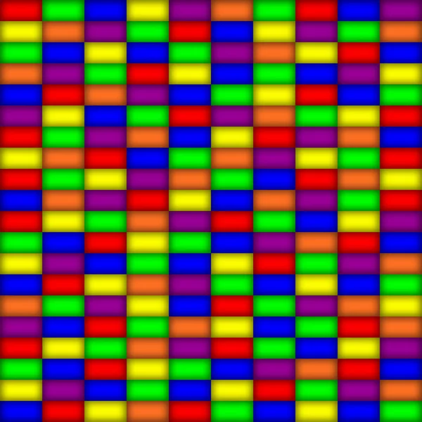 Gloeiende rechthoeken in primaire kleuren — Stockfoto