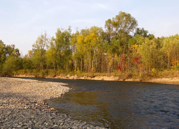Tarde de otoño en el río — Foto de Stock
