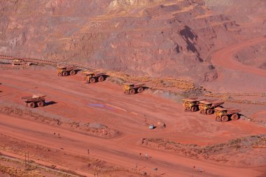 Iron ore mining clipart