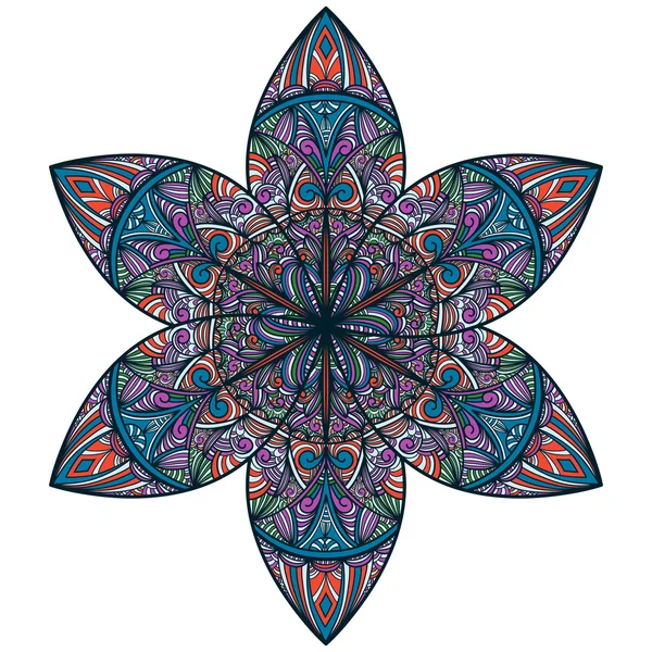 Векторна абстрактна квітка східного стилю — стоковий вектор