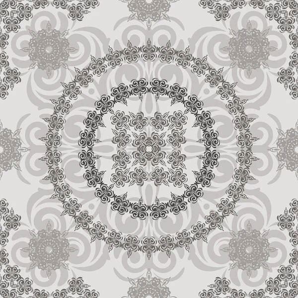 Vector seamless vintage floral retro pattern — Stock Vector