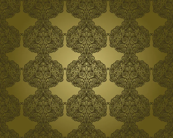 Vector abstracto patrón floral sin costura, vintage — Vector de stock
