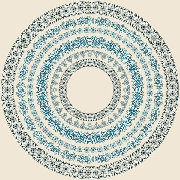 Vector círculo vintage patrón — Archivo Imágenes Vectoriales