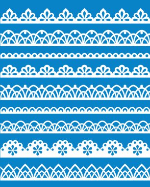 Lace patterns clipart