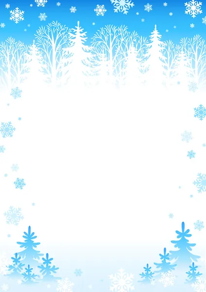 Winter day background — Stock Vector