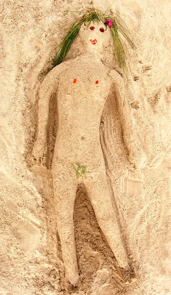 모래의 여자 — 스톡 사진