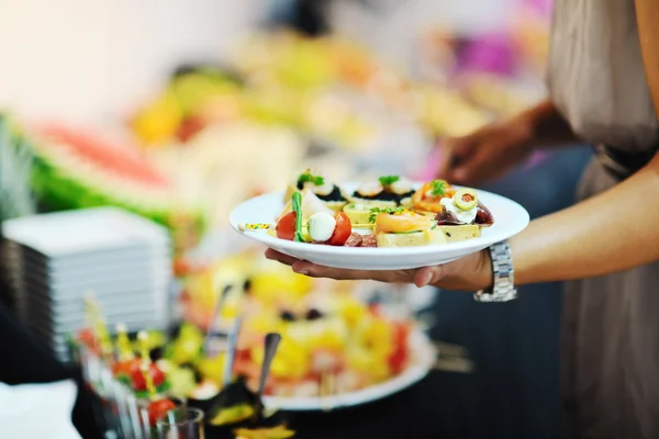 Buffet de comida close-up — Fotografia de Stock