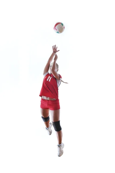 Дівчина грає у волейбол — стокове фото