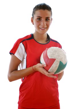 kız voleybol oynuyor