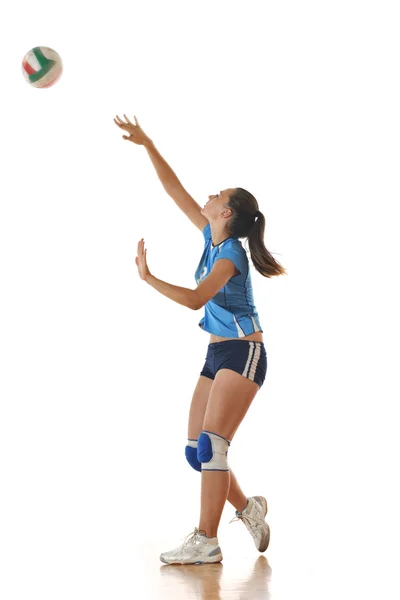 Gir spelar volleyboll — Stockfoto