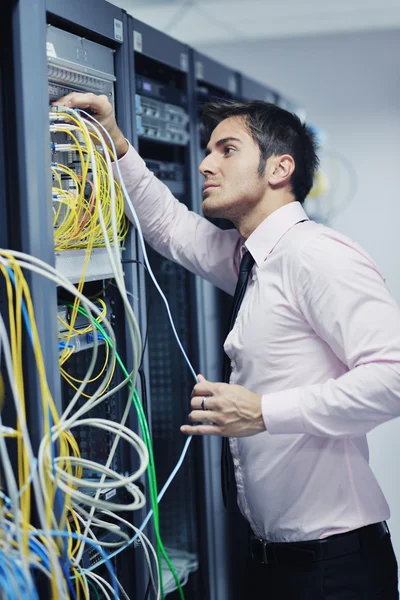 Sistem başarısız durumda ağ sunucu odası — Stok fotoğraf